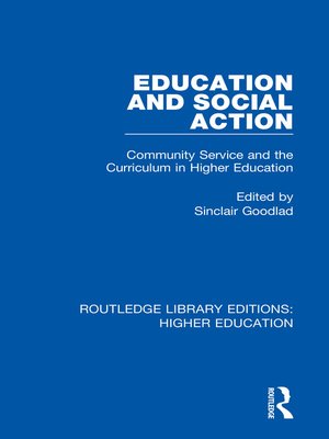 cover image of Education and Social Action